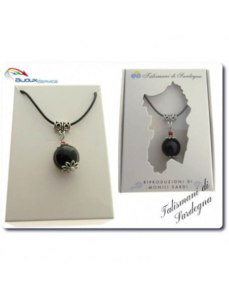 Collana con cordoncino gomma lunghezza regolabile