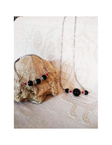 Collana in acciaio talismano