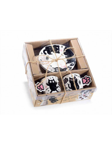 Scatola due tazzine e piattini best friends 