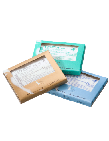 AGHI BALLET K2 ORO CARTELLA DA 10 AGHI 